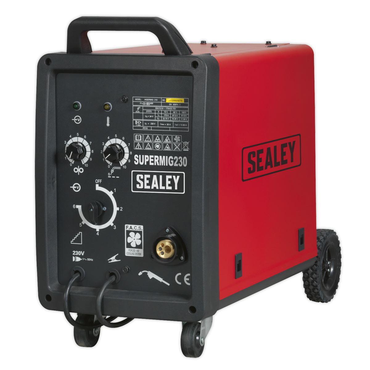 Sealey Professional MIG Welder 230A 230V with Binzelï Euro Torch SUPERMIG230