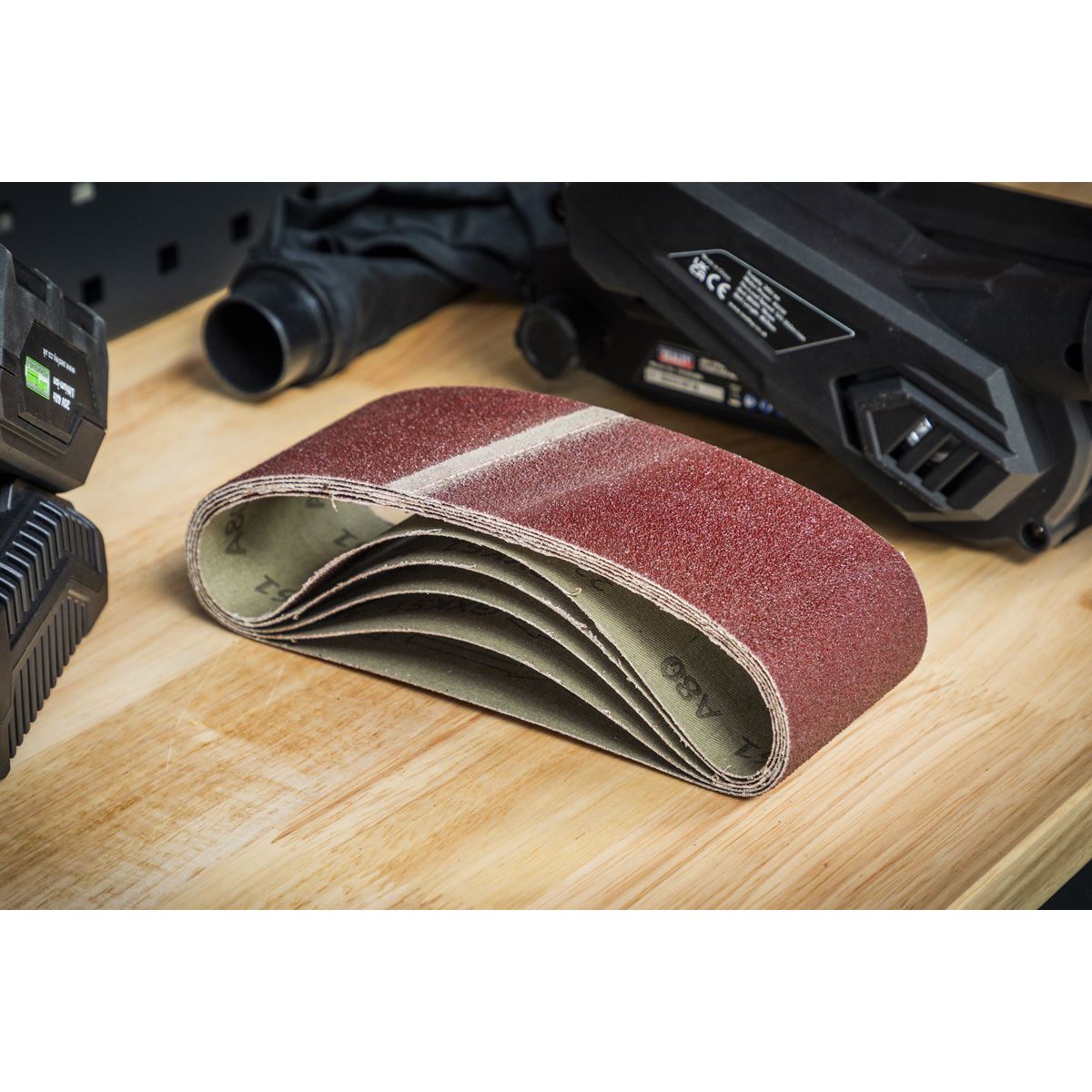 Sealey 76 x 457mm Sanding Belt 80Grit - Pack of 5 SB80457