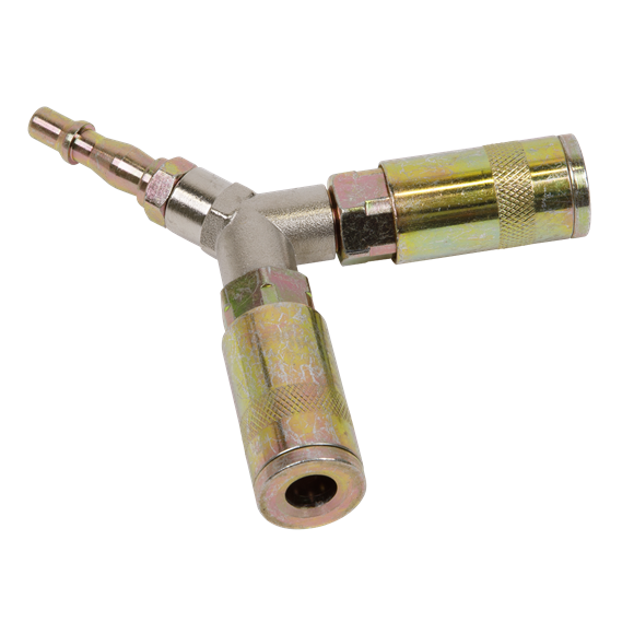 Sealey Twin Coupling Bodies Y-Adaptor ACX55