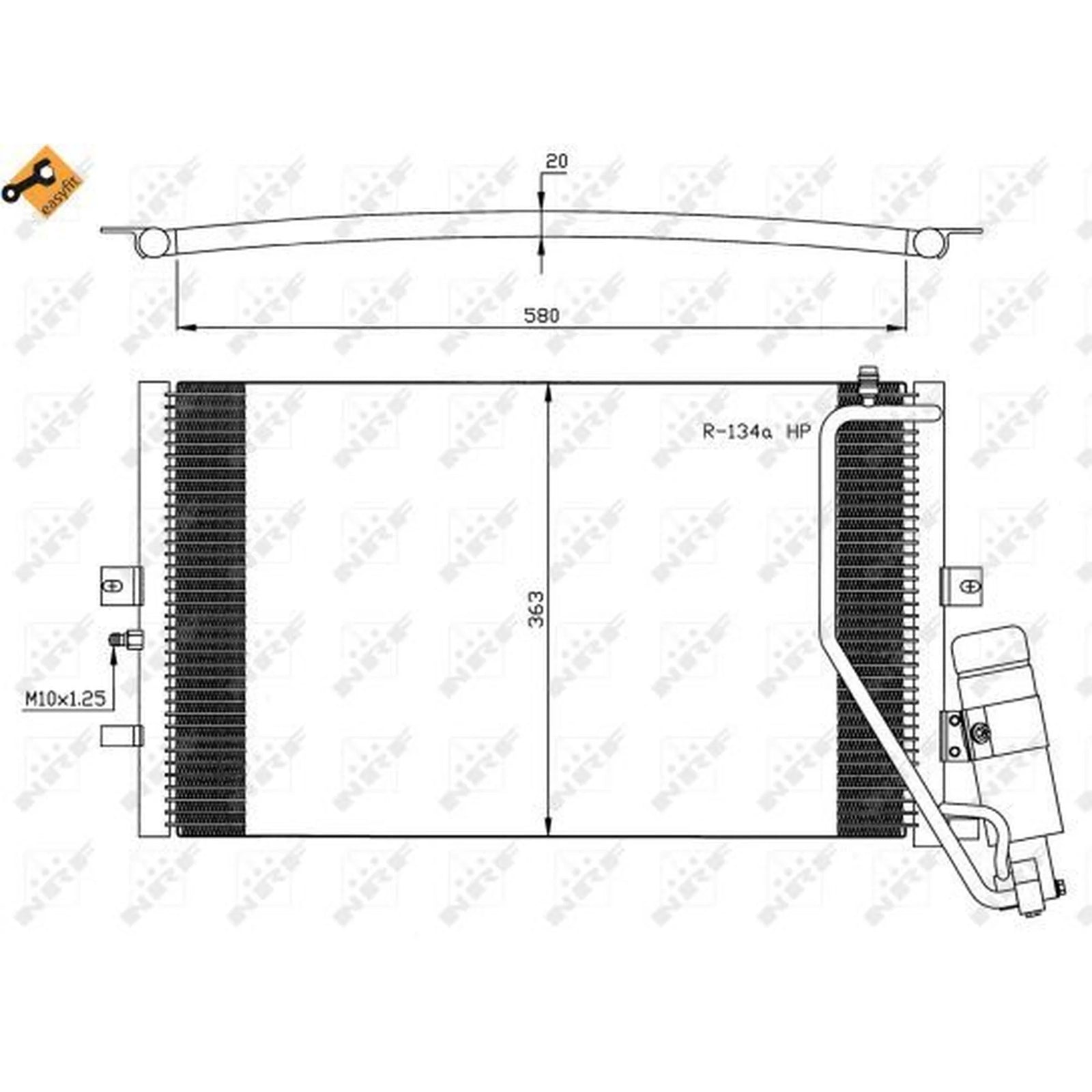 NRF Air Conditioning Condenser 35558
