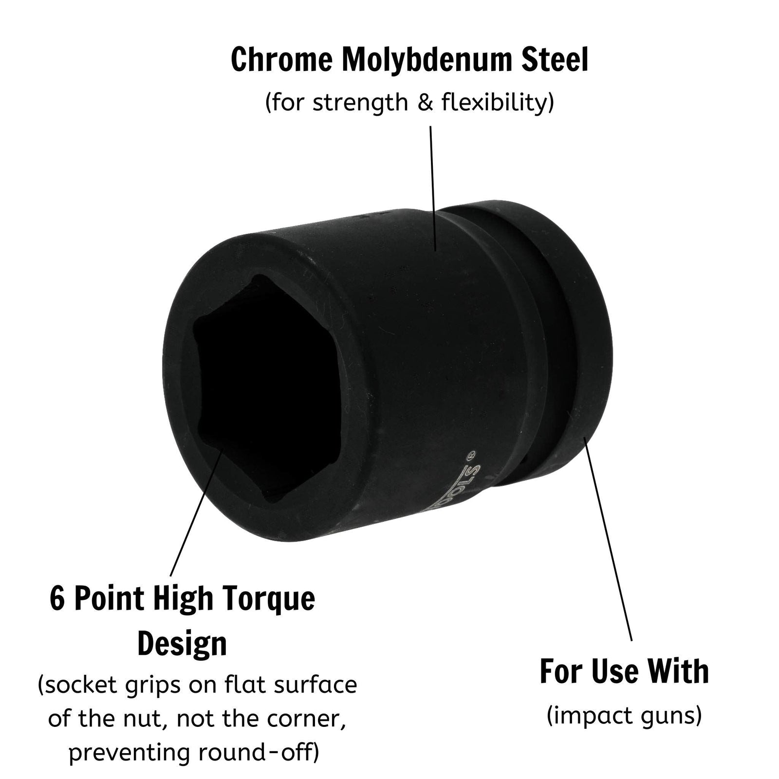 Teng Tools 1" Impact Socket DIN Metric 85mm