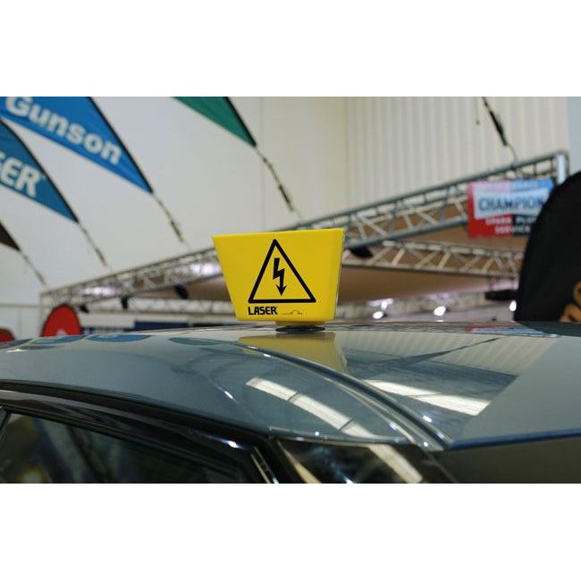 Laser Hybrid /EV Warning Sign 2pc Set 8661