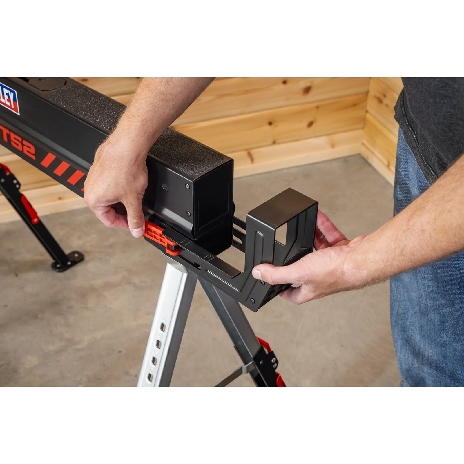 Sealey Adjustable Sawhorse Set 2 Piece 590kg Capacity