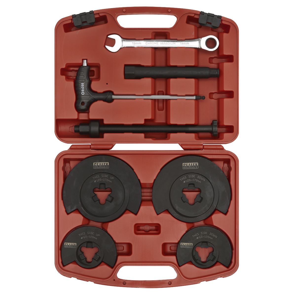 Sealey Coil Spring Compressor Wishbone Suspension 1000kg RE2281