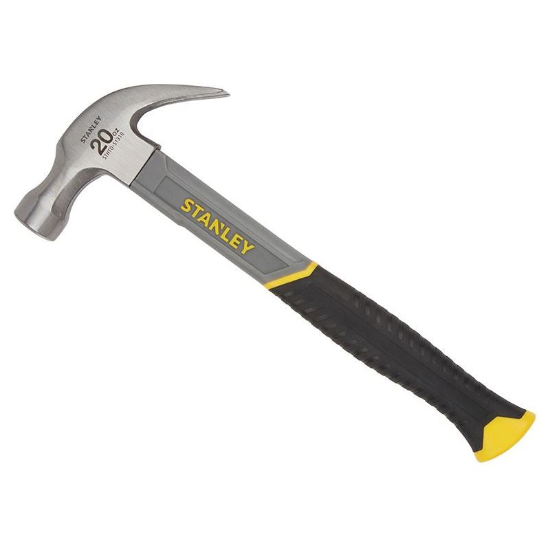 Stanley® Hand Tools Curved Claw Hammer Fibreglass Shaft 570g (20oz)