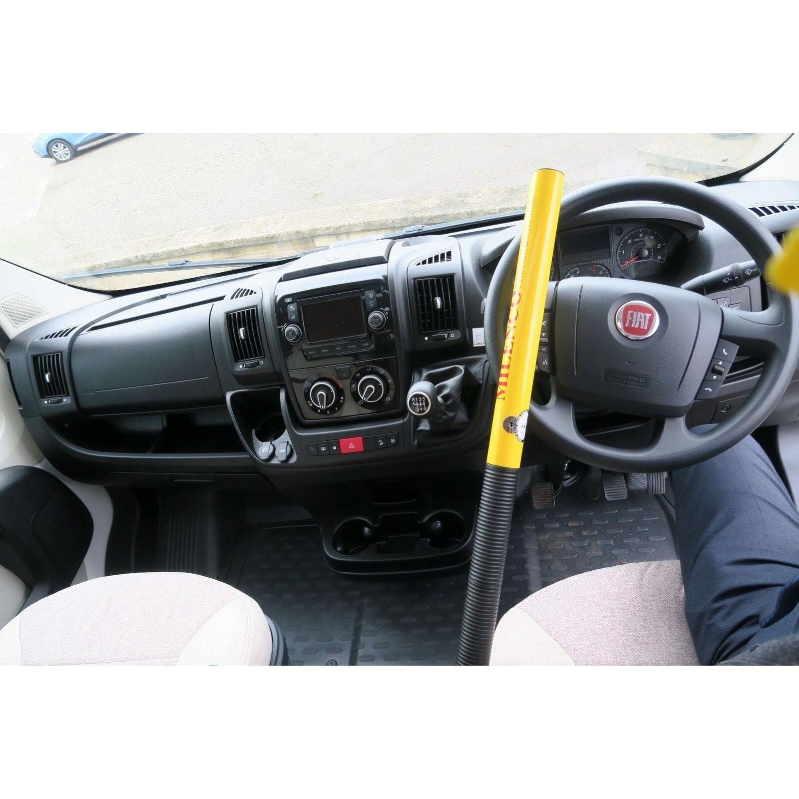 Milenco Commercial Motorhome Van High Security Steering Wheel Lock 0512 Yellow