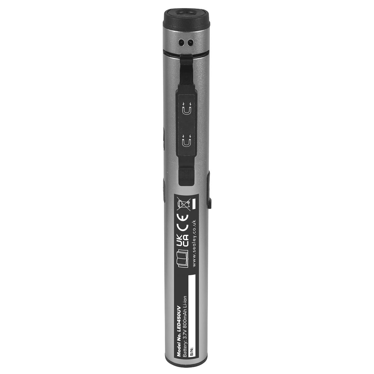 Sealey Penlight Torch with UV 5W COB & 3W SMD LED with Pointer Rechargeable