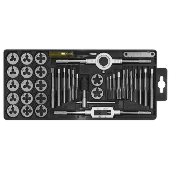 Sealey Tap & Die Set 40pc Split Dies Metric AK301
