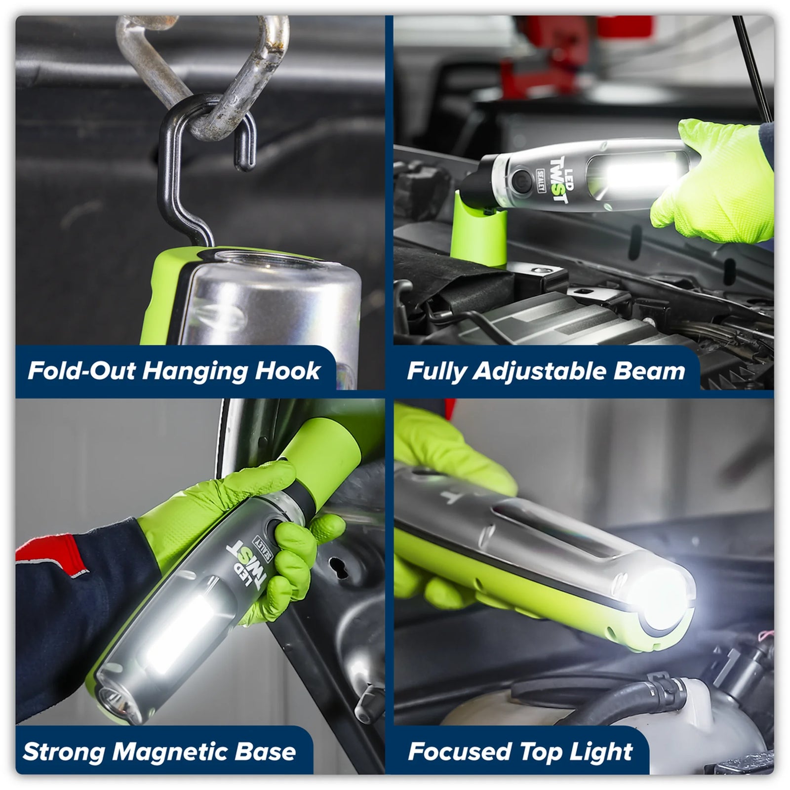 Sealey Rechargeable LED Inspection Light 20W COB 3000lm
