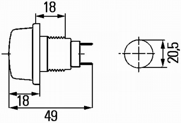 Hella Position Light 2PF 003 563-187