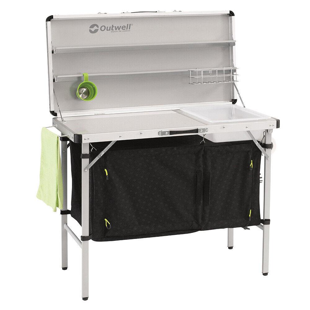 Outwell Drayton Portable Folding Kitchen Unit With Storage 531177