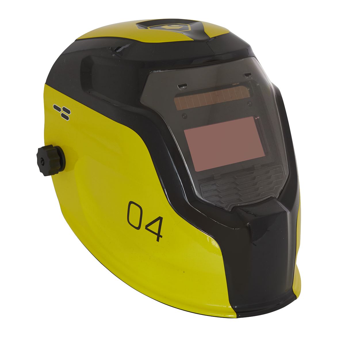 Sealey Auto Darkening Welding Helmet Shade 9-13 Yellow PWH4