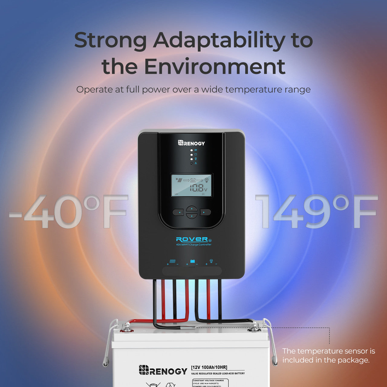 Renogy CORE Rover 12V 40A MPPT Charge Controller(With BT)
