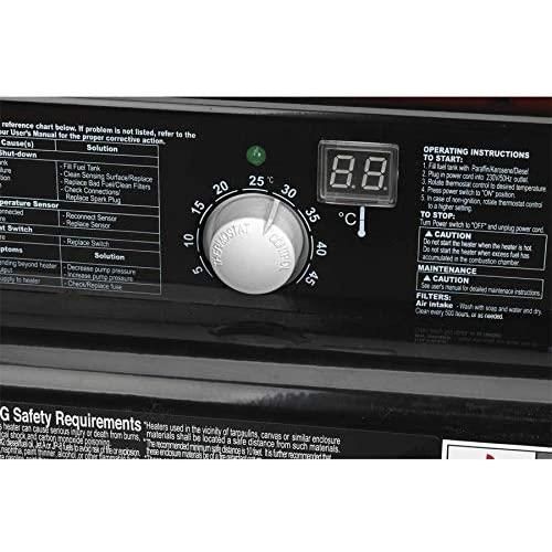 Sealey Space Warmer® Paraffin/Kerosene/Diesel Heater 215,000Btu/hr with Wheels