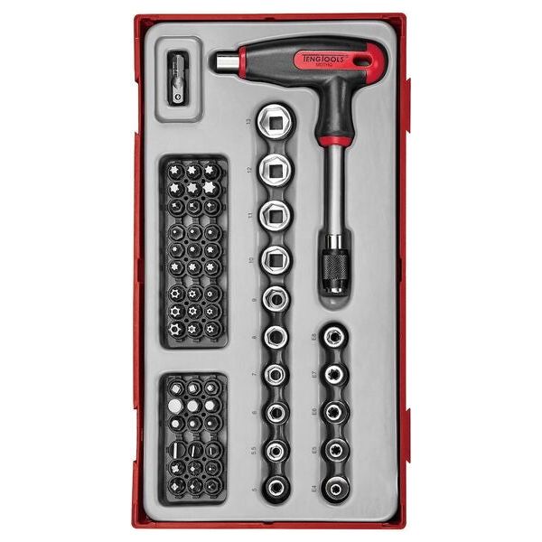 Teng Tools T-Handle Bits Driver Set TT1 62 Pieces