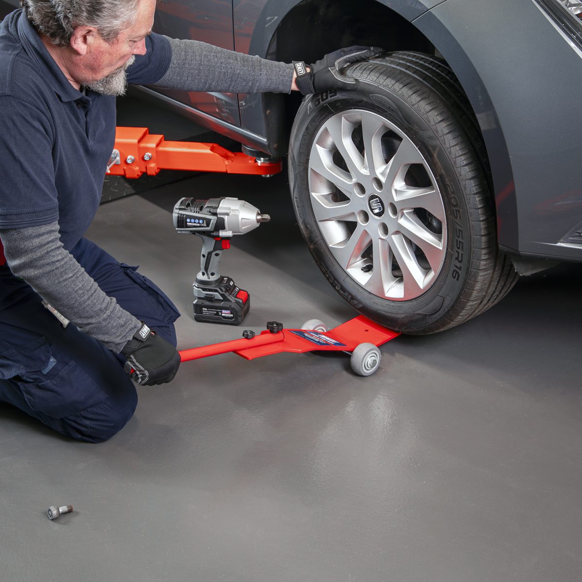 Sealey Long Tyre Jack TJ02 80kg Capacity
