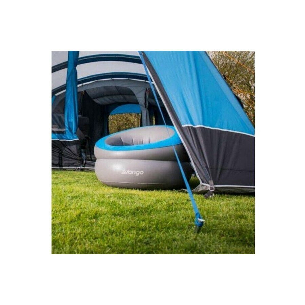 2x Vango Inflatable Donut Flocked Chair Carmine Red
