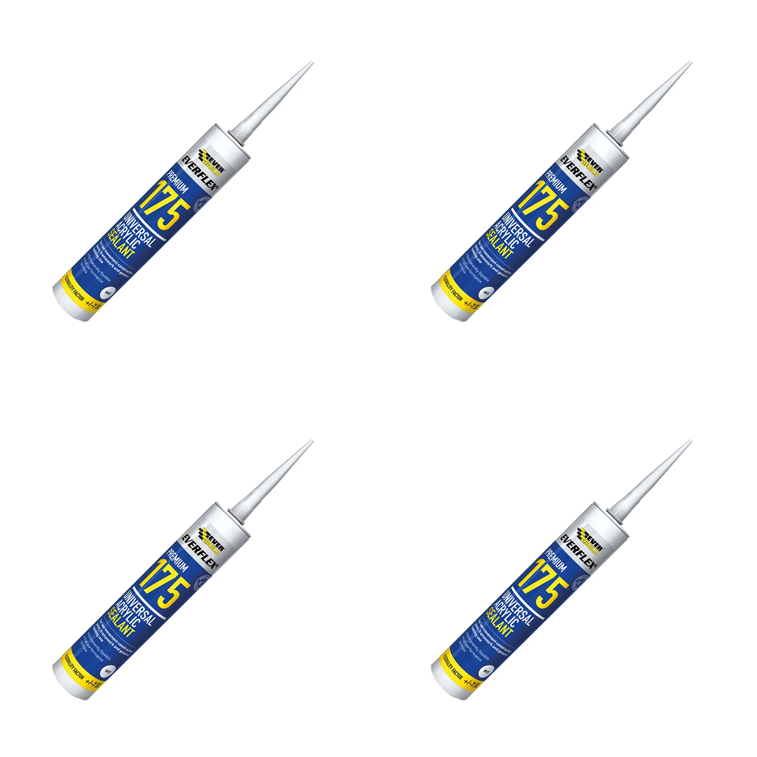 Everbuild Sika SikaSeal® Mould Resistant Caulk+ White 310ml - 880141