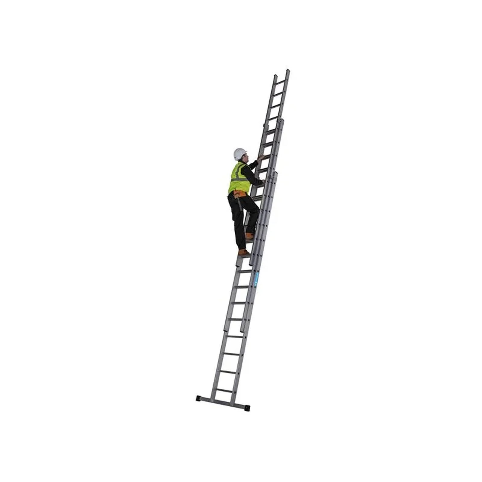 Zarges Everest Square-Rung Extension Ladder 3-Part 3 x 14 - 4031426