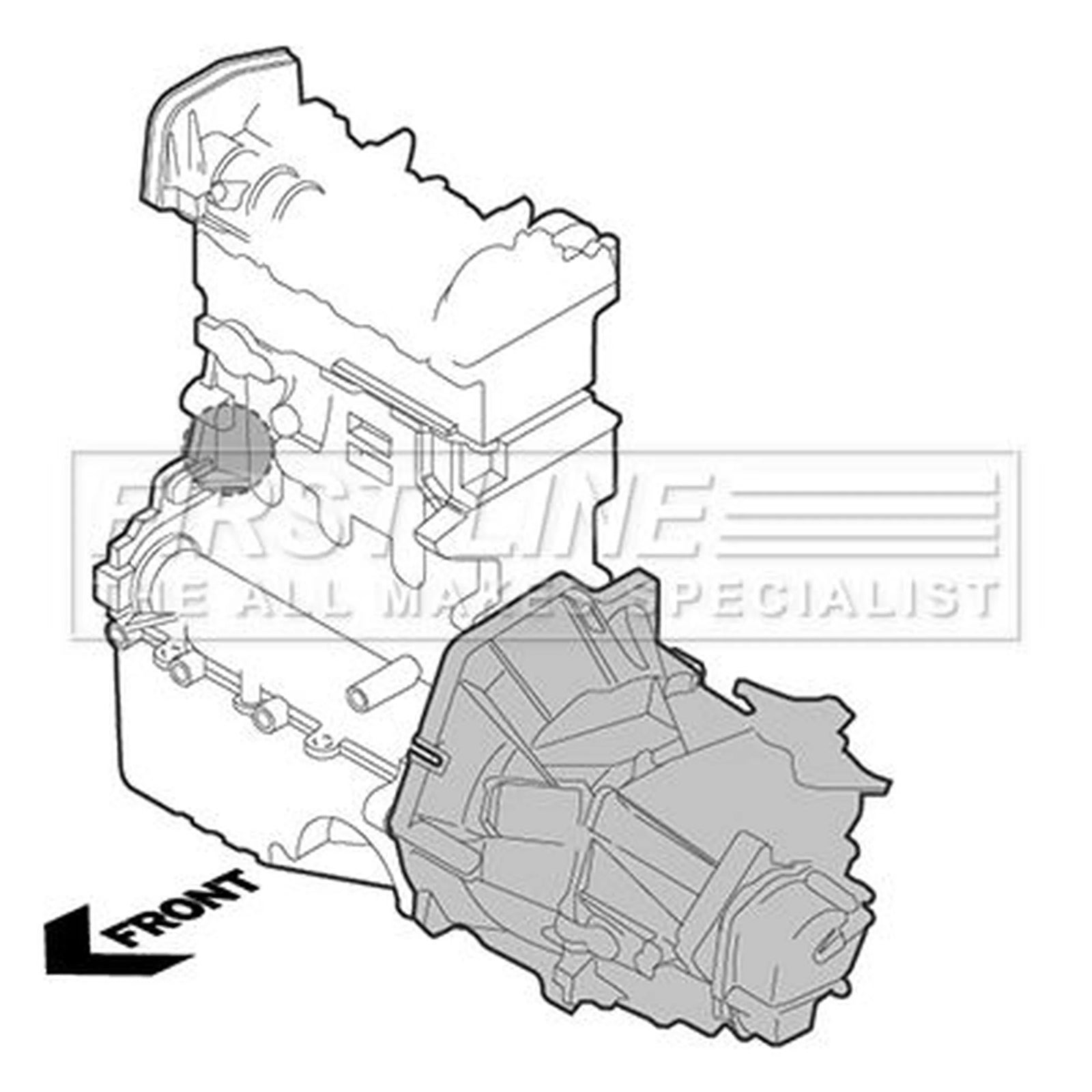 First Line Engine Mount Mounting fits Fiat Ducato 2006 on