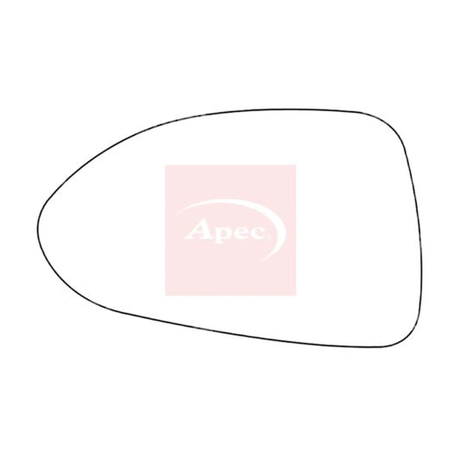 Apec Exterior Wing Mirror Glass Left AMS2033