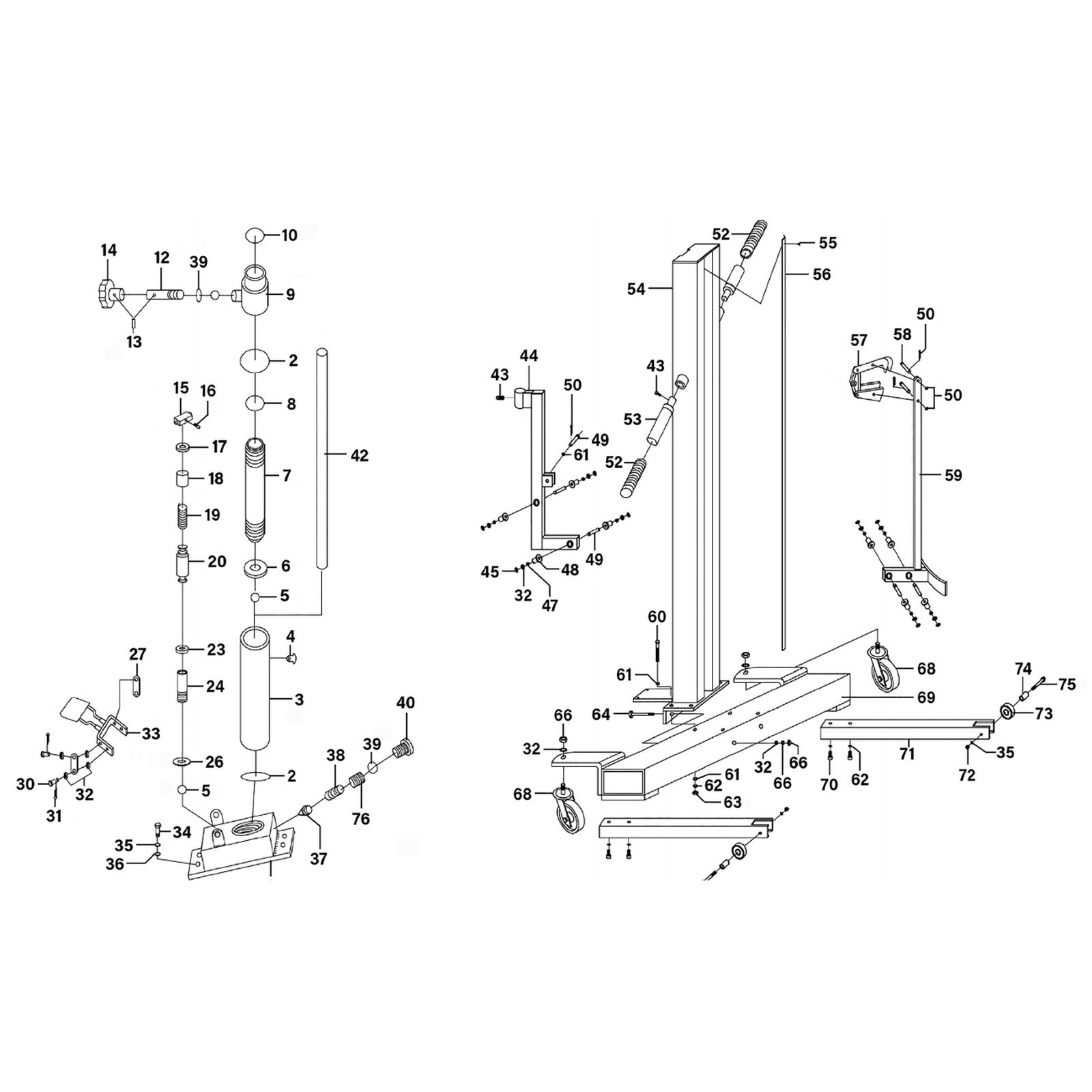 Sealey Base frame DH03.V2-69