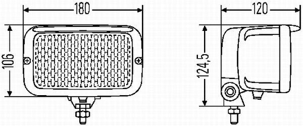 Hella Headlight Headlamp H4 Left