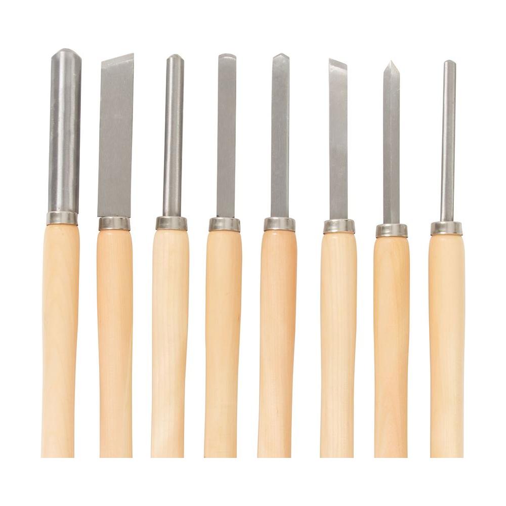 Silverline Wood Turning Chisel Set 8pce 360mm