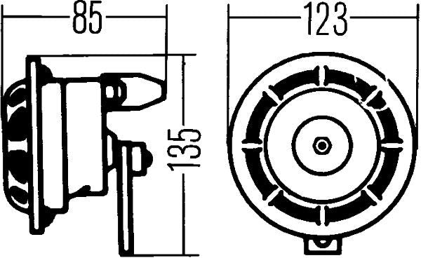 Hella Car Horn Signal Unit 3AG 003 399-101
