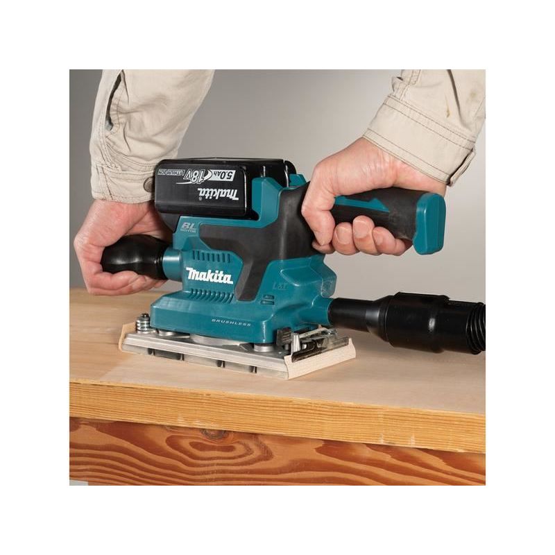 Makita DBO380RTJ LXT Finishing Sander 18V 2 x 5.0Ah Li-ion