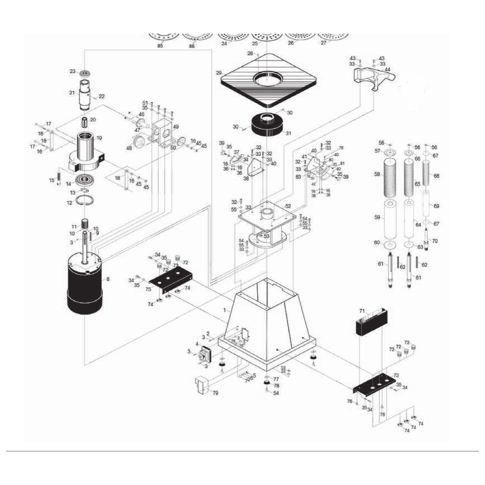 Draper Motor Frame YOSS370E-52 60102