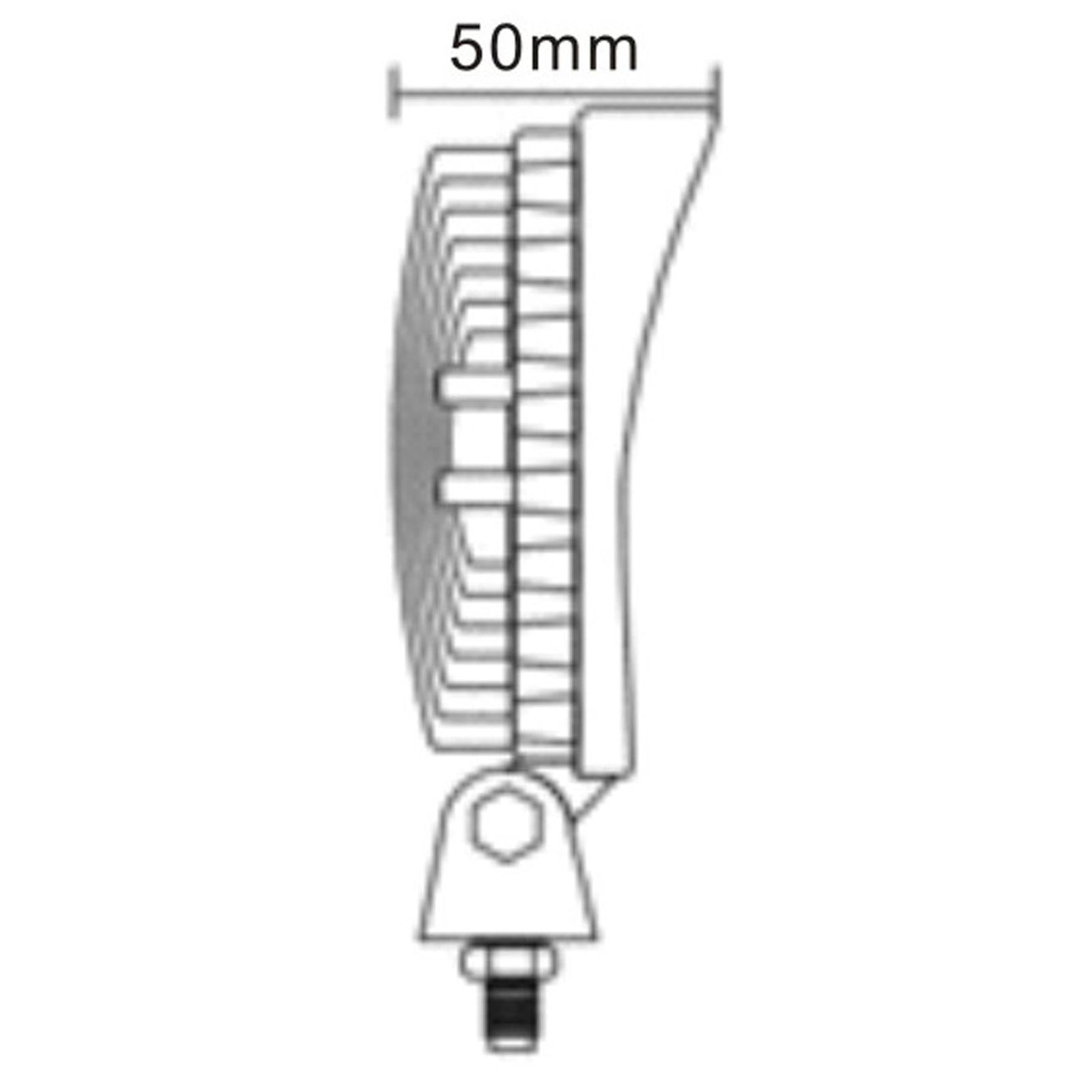 MAYPOLE High Intensity 12/24V Spot LED Work Lamp 9" 27W 1400 Lumens