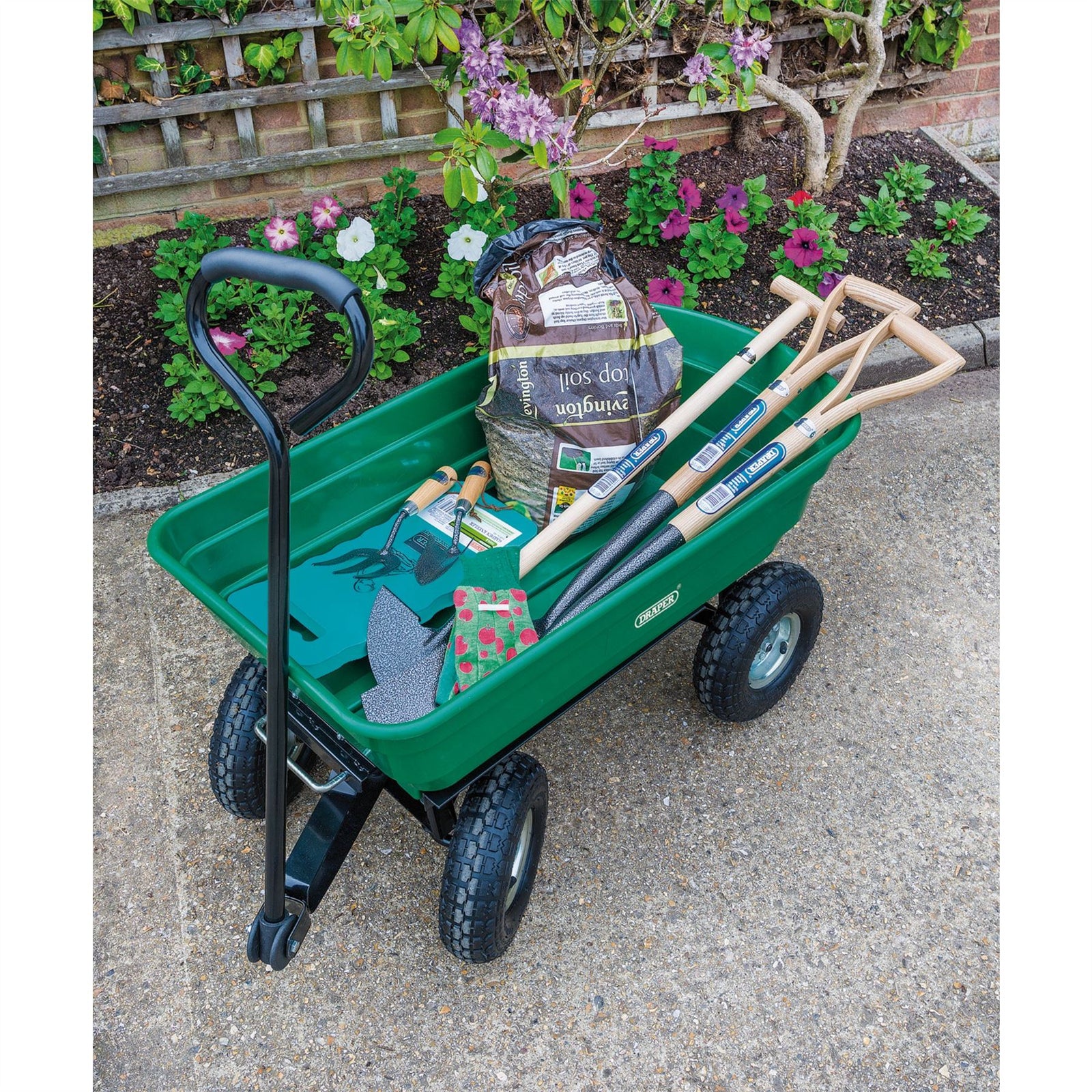 Draper Mobile Tipper Cart, 75L 58553