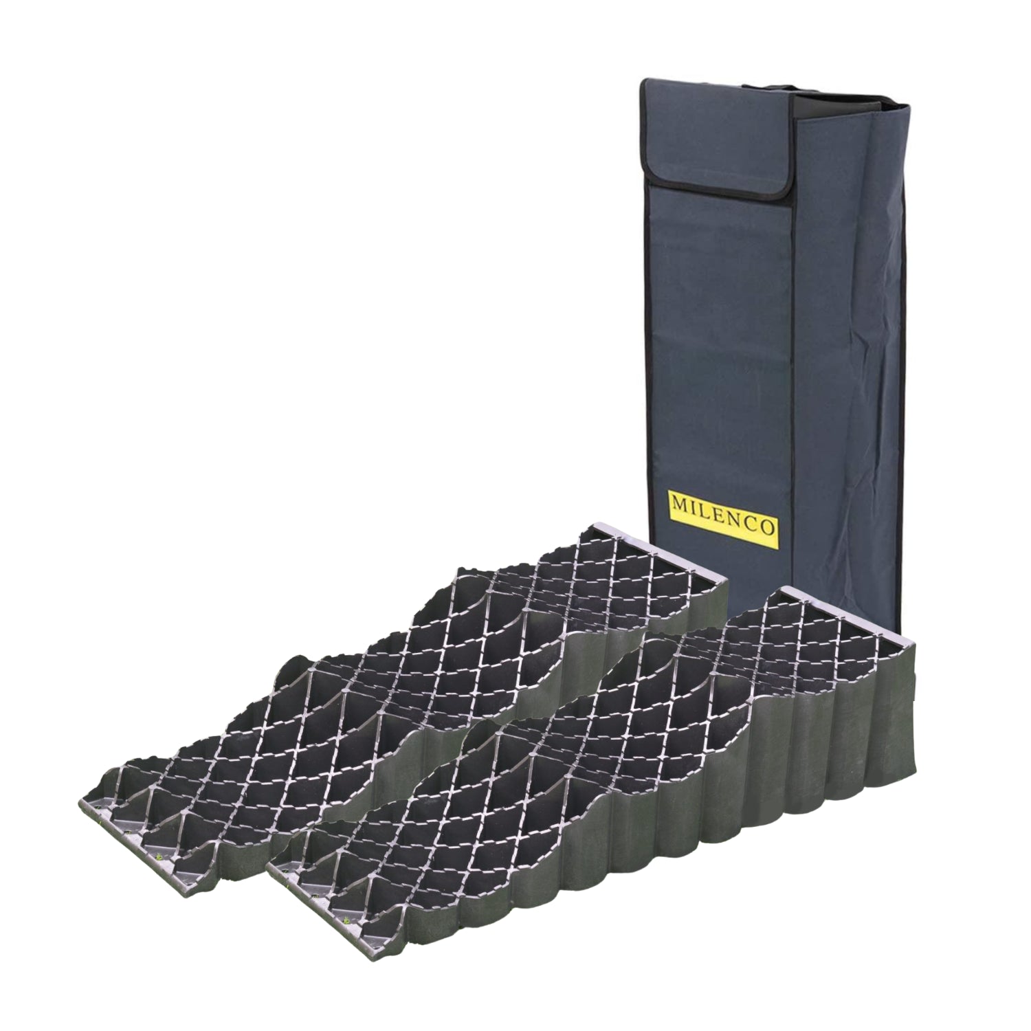 Milenco Trident Caravan & Motorhome Level – Tall 170mm 3-Step Leveller with Solid Base & Carry Bag (4923)