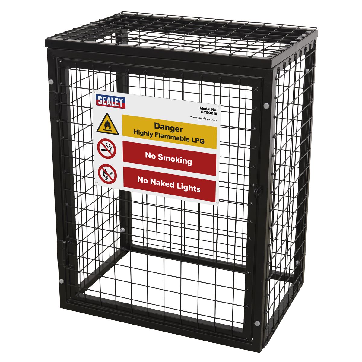 Sealey Safety Cage 2 x 19kg Gas Cylinders GCSC219