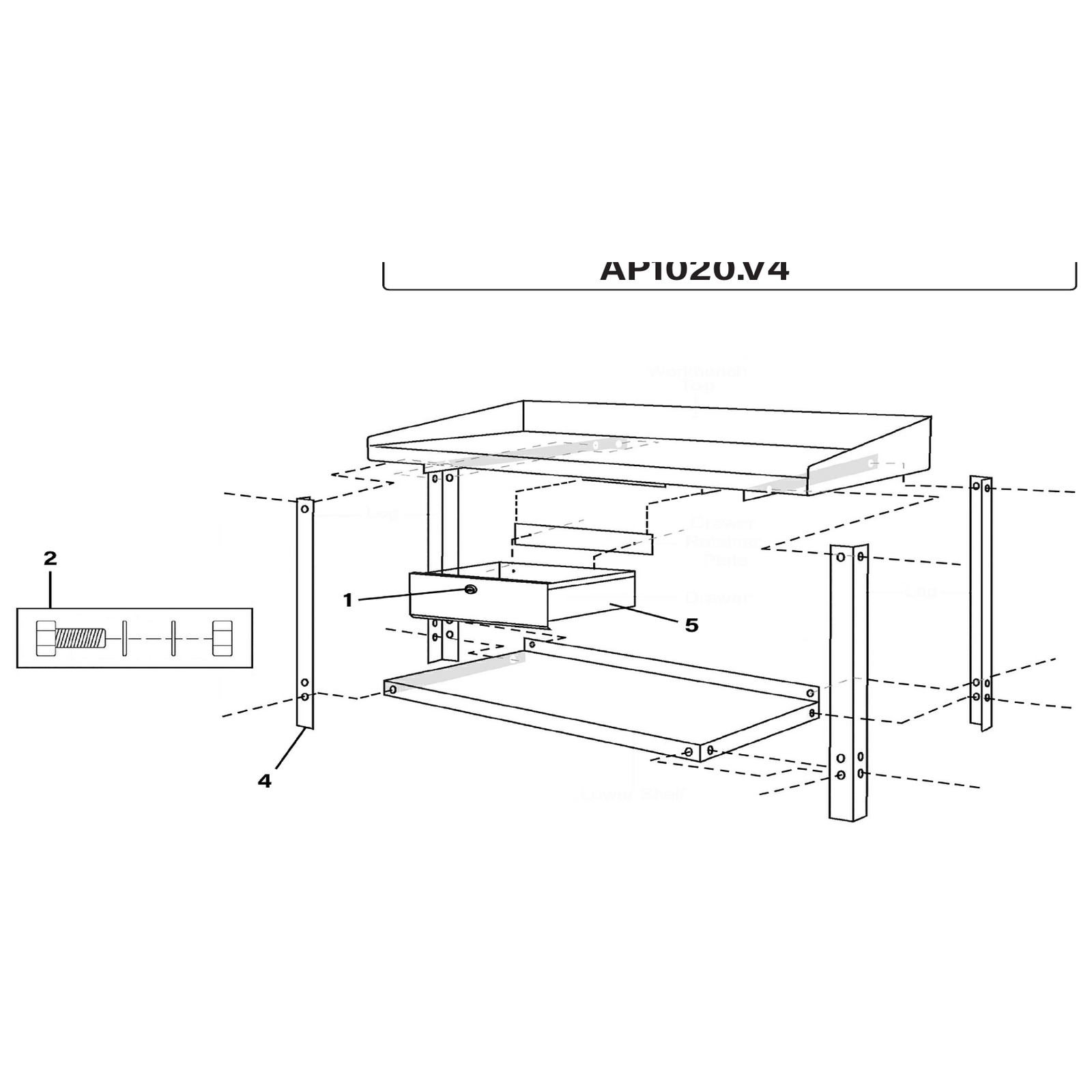 Sealey Corner Post AP1010-V4-04