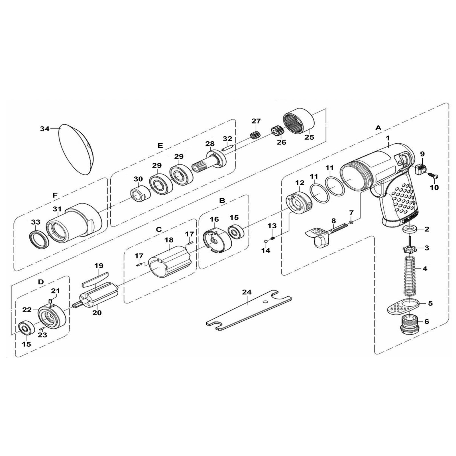 Sealey Work Spindle W-2-037106203