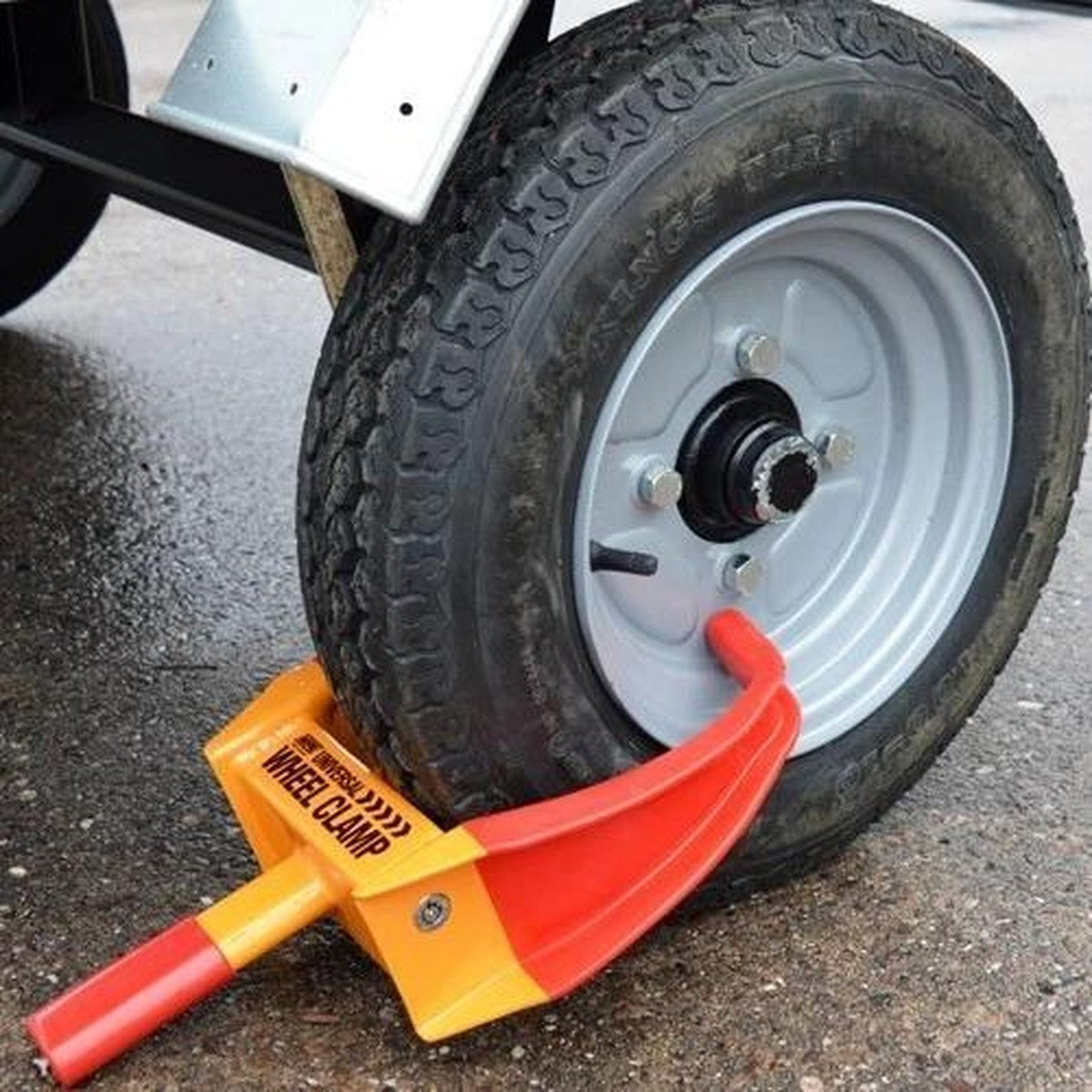 Maypole Security Universal Motorcycle Car Caravan Claw Jaw Wheel Clamp