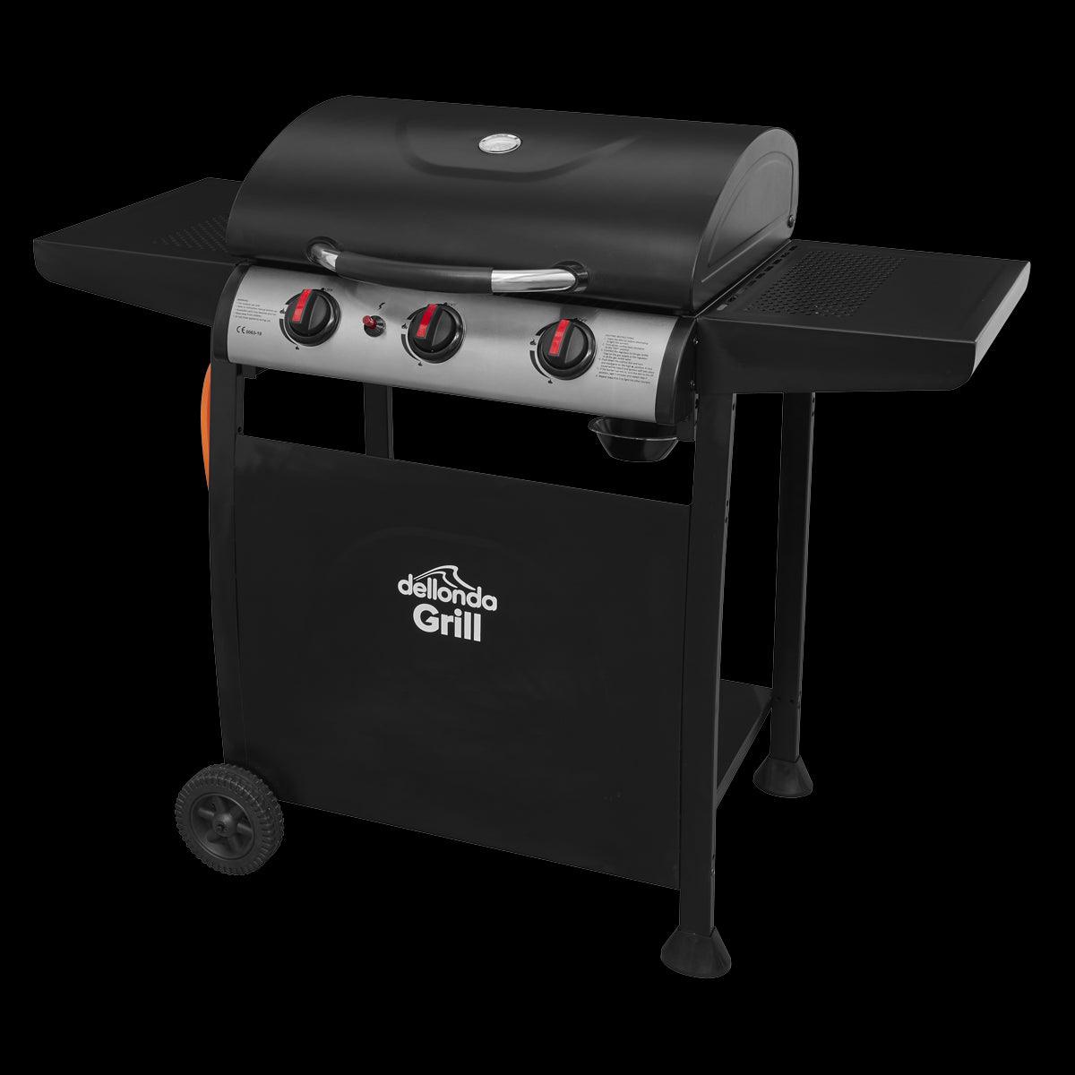 Dellonda 3 Burner Gas BBQ