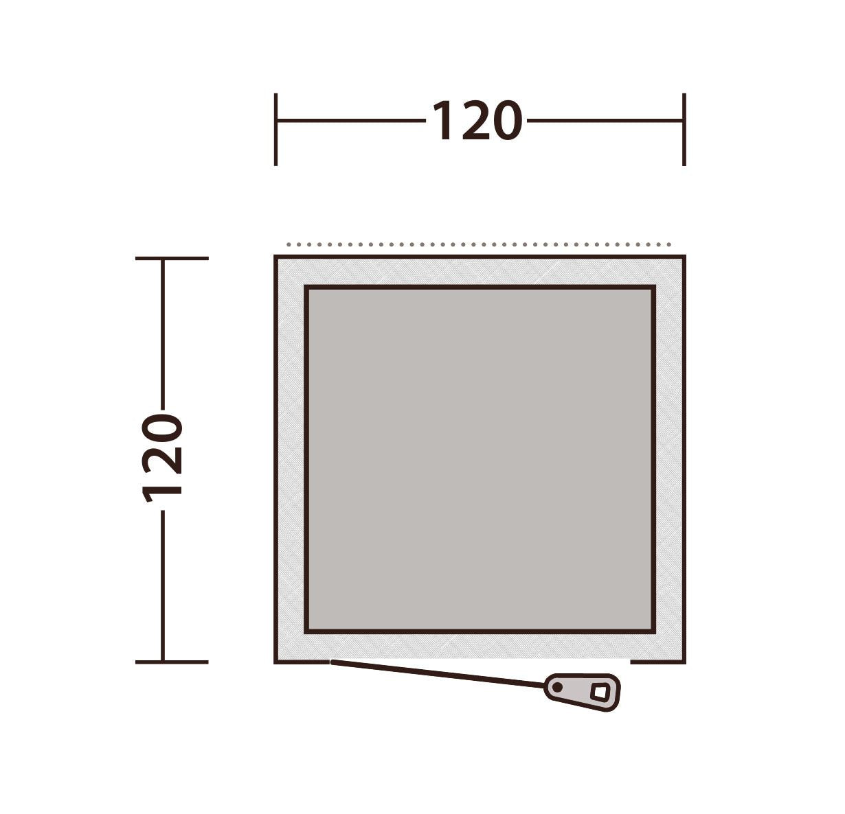 Outwell Seahaven Comfort Station Single Shelter Grey Toilet