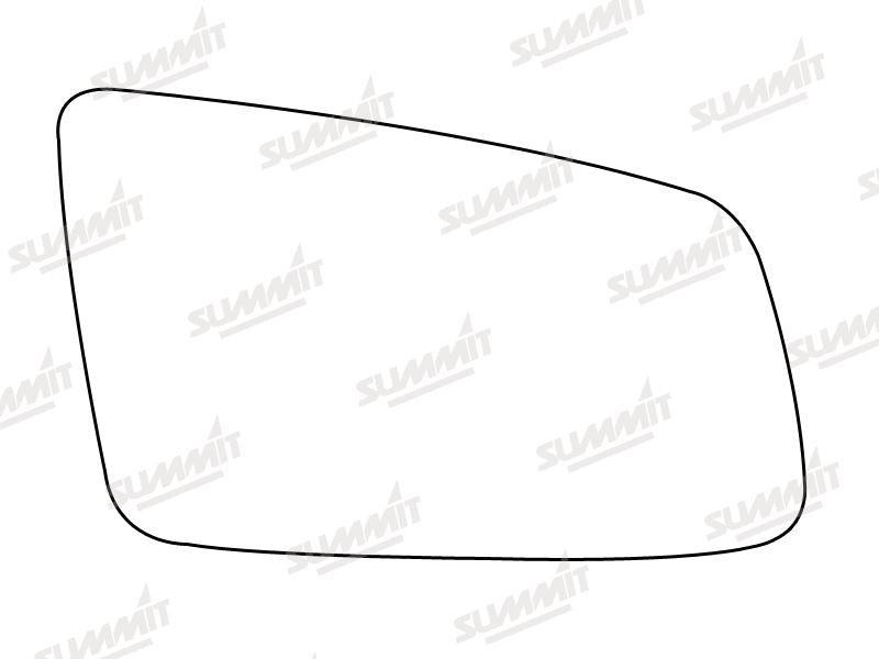 Summit Stick-On Standard Mirror Glass fits BMW 5 Series 03 on 6 Series 04 on RHS