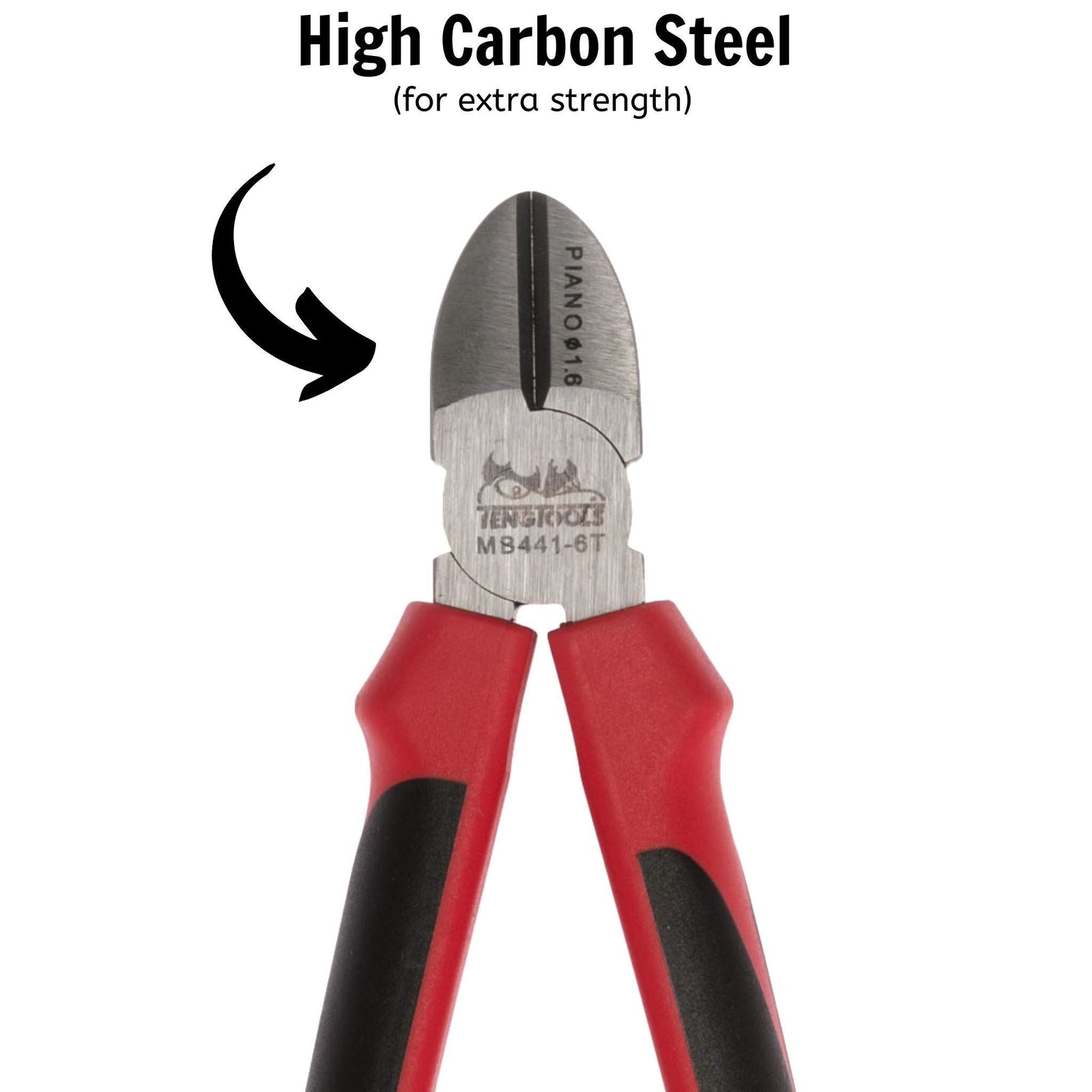 Teng Tools Side Cutting Plier TPR Grip 160mm