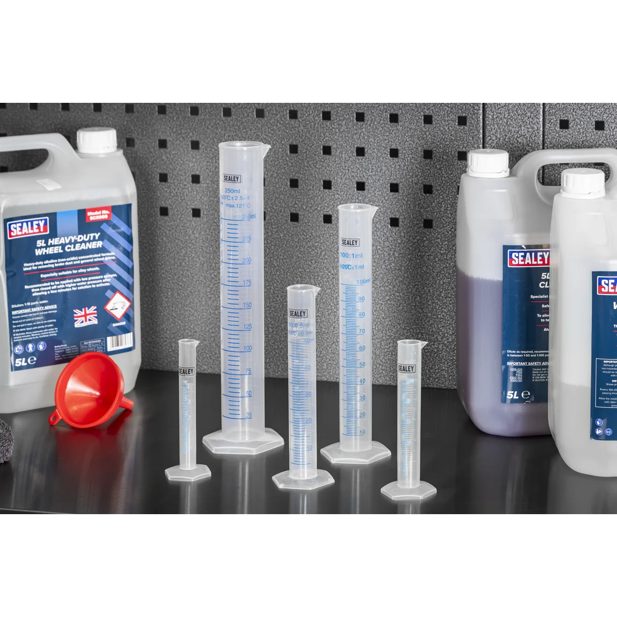 Sealey Graduated Measuring Cylinder Set 5 Piece