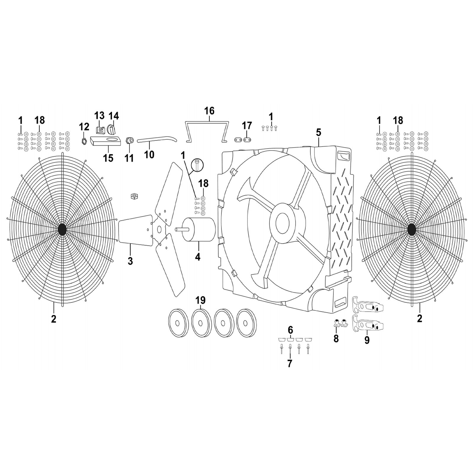 Sealey Wheel HVD42PM-19