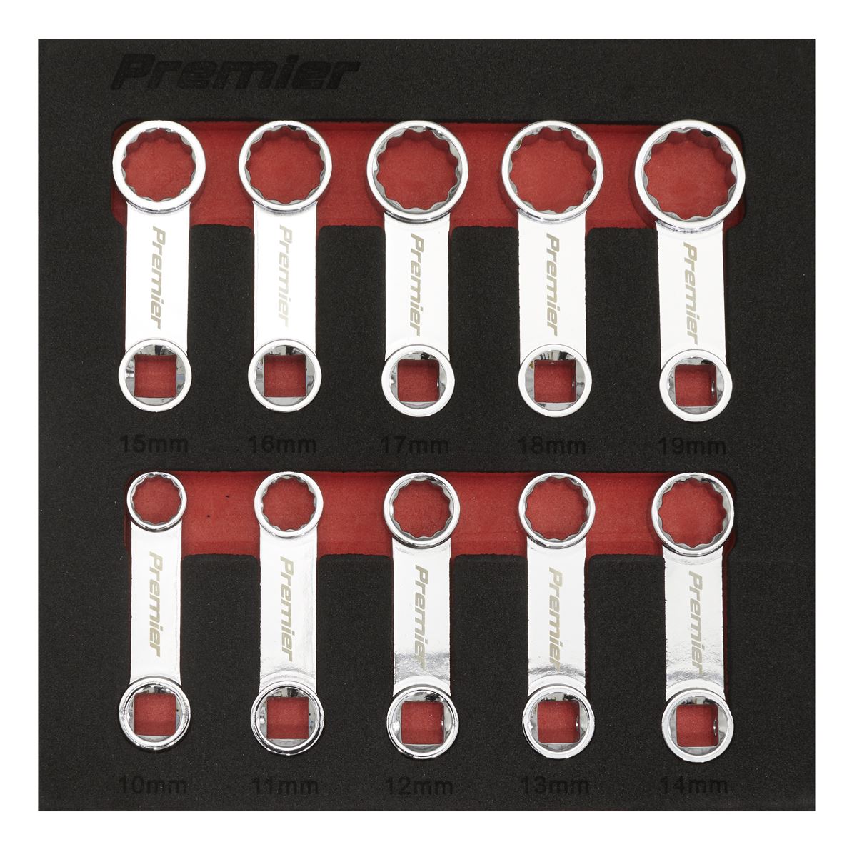 Sealey Torque Adaptor Spanner Set 10pc 3/8"Sq Drive Metric AK59895