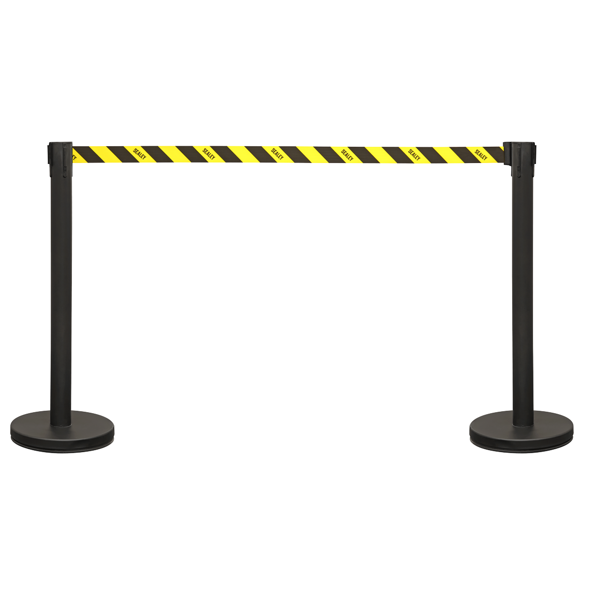 Sealey Retractable Safety Barrier Post Set - 2 Posts, 480mm Height