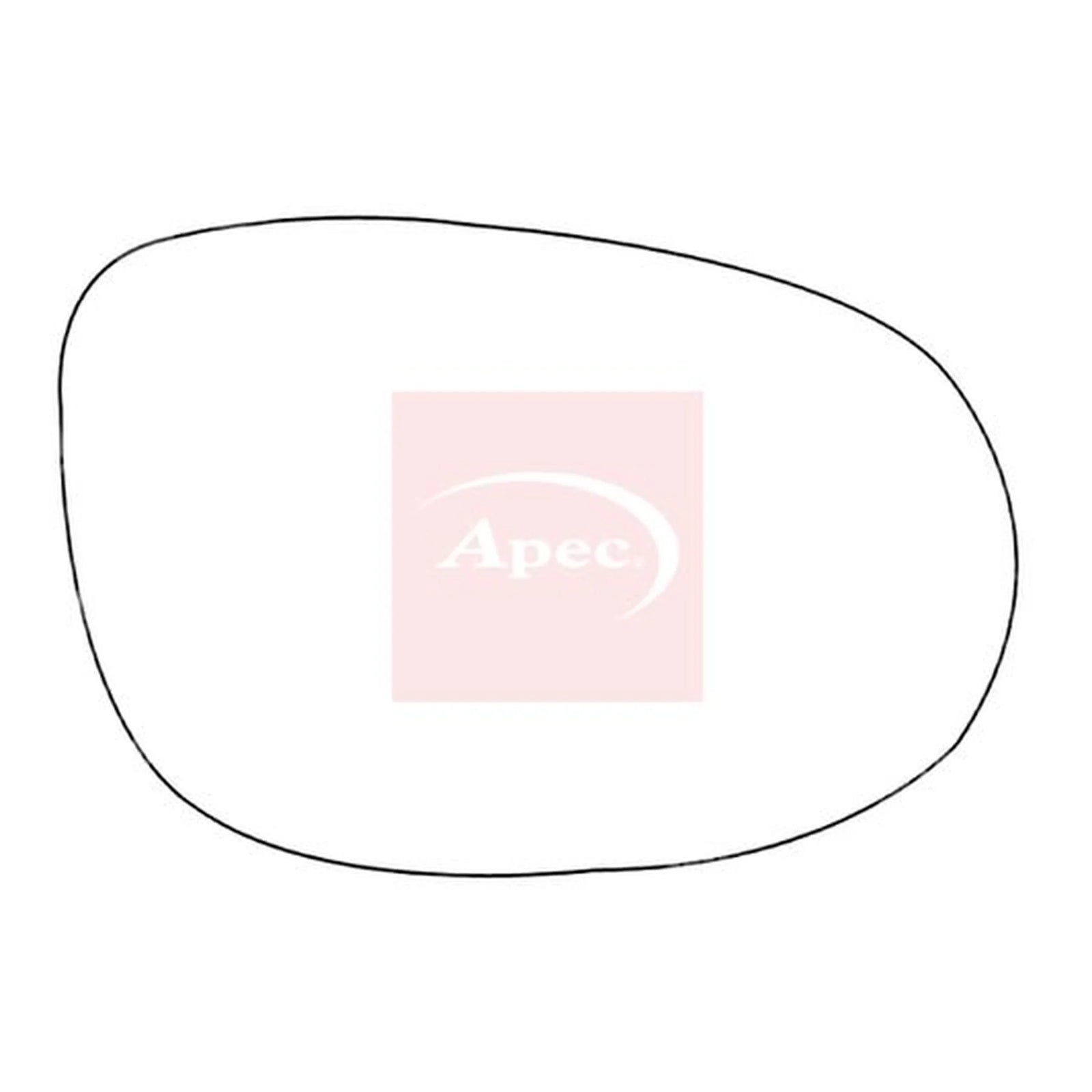 Apec Exterior Wing Mirror Glass Right AMS2646