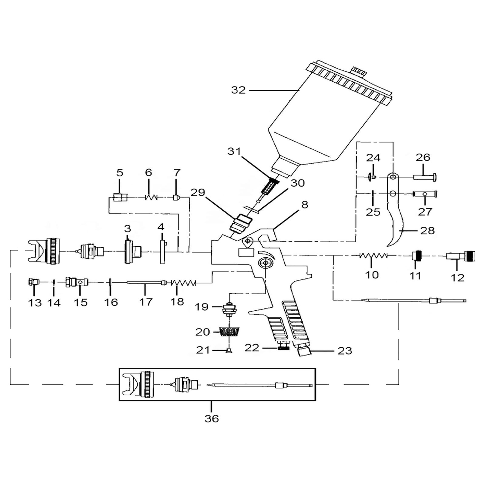 Sealey Filter HVLP742.31