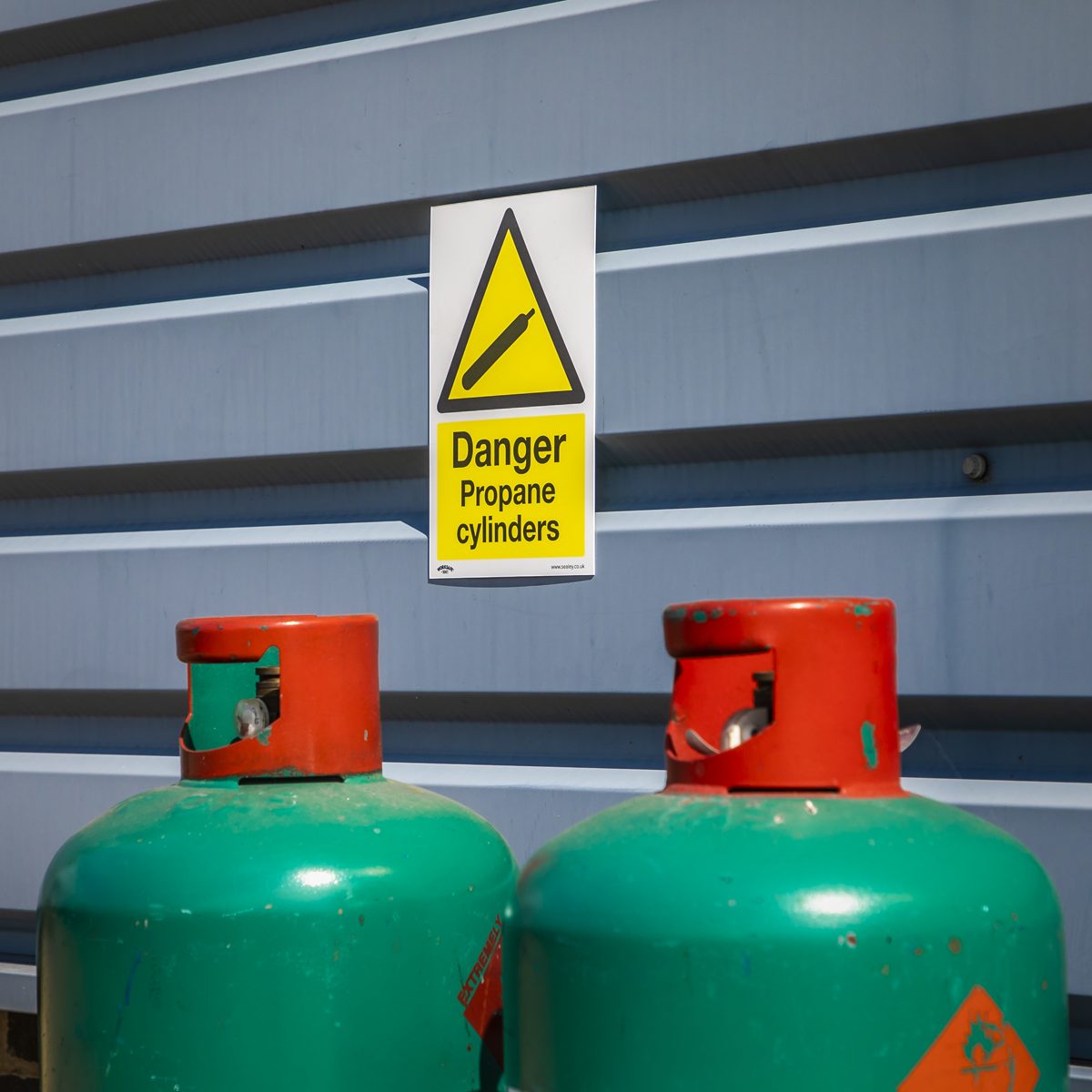 Worksafe Danger Propane Cylinders Safety Sign 200x300mm