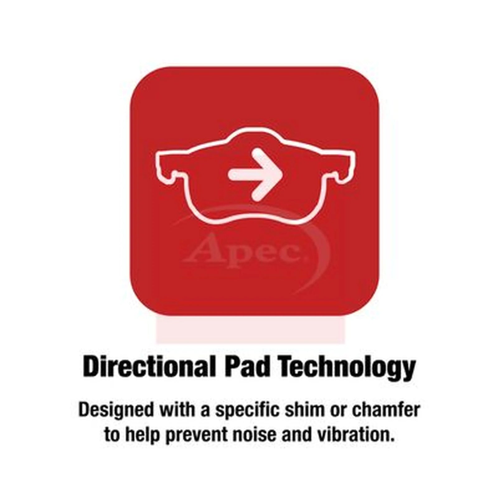 Apec Front Brake Pad Set PAD1496